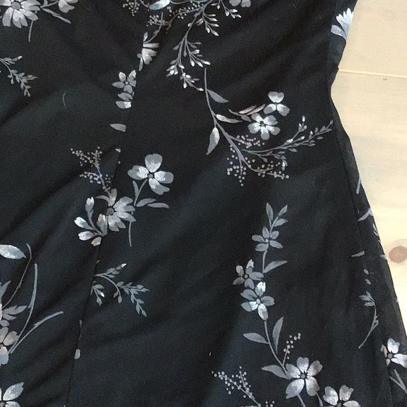 90s RAMPAGE FLORAL STRAPLESS DRESS - Picture 7 of 7